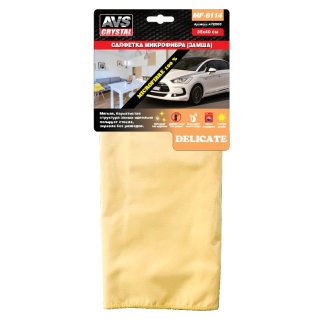 11 Салфетка микрофибра с текстурой замши для полировки AVS MF-6114 (35х40см)(1шт), шт фото