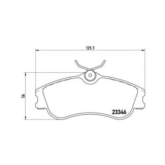 Колодки тормозные передние к-кт Brembo P 61 069 фото