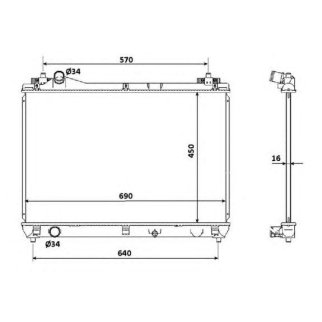 Радиатор основной NRF 53915 фото