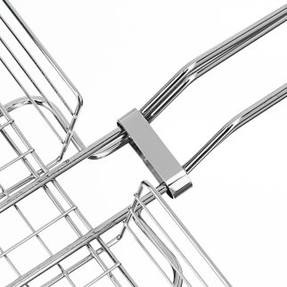 Решетка-гриль 240х310х55 мм, объемная хромированная SPARTA фото 5