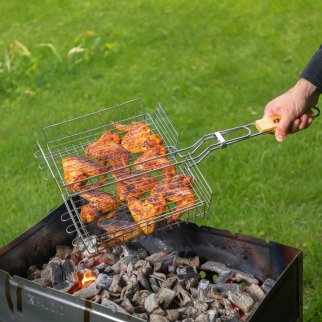 Решетка-гриль 240х310х55 мм, объемная хромированная SPARTA фото 1