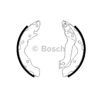 Колодки барабанные к-кт BOSCH 0 986 487 673 фото