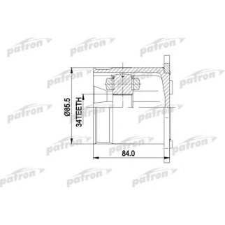 ШРУС внутренний передний PATRON PCV5031 фото