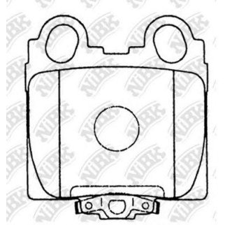 Колодки тормозные задние к-кт NiBK PN1421 фото