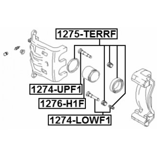 Ремкомплект переднего тормозного суппорта HYUNDAi Santa Fe I/Trajet/XG FEBEST 1275-TERRF фото 2 Ремкомплект переднего тормозного суппорта HYUNDAi Santa Fe I/Trajet/XG FEBEST 1275-TERRF фото 2