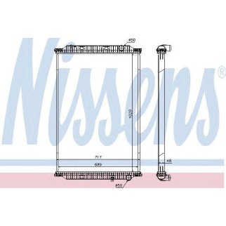 Радиатор основной Nissens 637780 фото