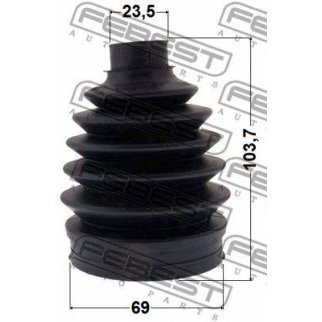 Пыльник ШРУСа FEBEST 2117P-KUGR фото