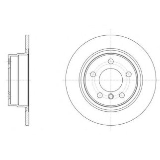 61450.00_диск тормозной задний! BMW F20 1.6/1.8/1.6D/1.8D 10> фото