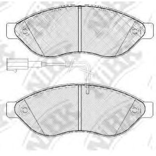 Колодки тормозные передние к-кт NiBK PN0474W фото