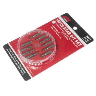 Набор вставок 1/4" торкс T7-T40 (10пр) в боксе JTC фото 1