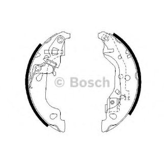 Колодки барабанные к-кт BOSCH 0 986 487 597 фото