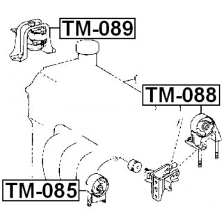 TM-089_подушка двигателя правая!Toyota Yaris/Echo NCP10/SCP10 99-05 фото 2 TM-089_подушка двигателя правая!Toyota Yaris/Echo NCP10/SCP10 99-05 фото 2