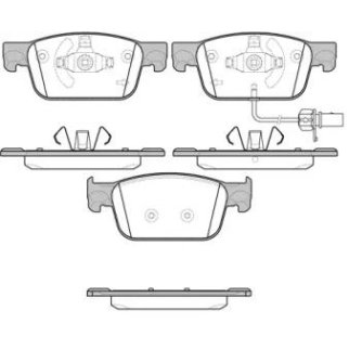 Колодки Audi A4 15- передние к-кт Remsa фото