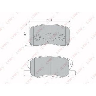 Колодки тормозные передние к-кт LYNXauto BD5515 фото