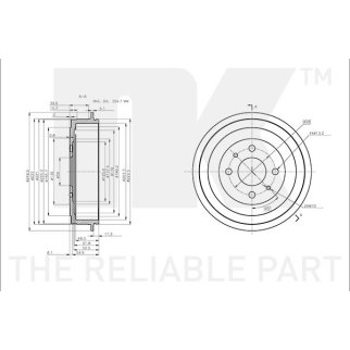 Барабан тормозной задний (203x48,5mm) / ALFA ROMEO 145,146,FIAT Brava,Bravo-I,Fiorino,Idea,Marea,Pan фото