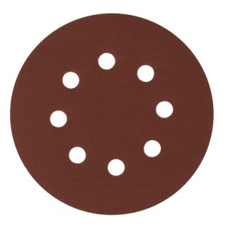 Круг абразивный на ворсовой подложке под "липучку" перфорированный, P 220, 125 мм, 5шт. Сибртех фото 2