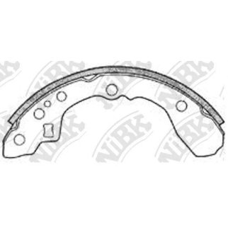 Колодки барабанные к-кт NiBK FN3347 фото