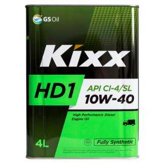 Масло моторное KIXX HD1 10W-40 синтетическое 4 л L206144TE1 фото