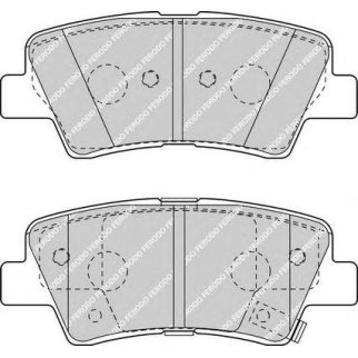 Колодки тормозные задние к-кт FERODO FDB4387 фото