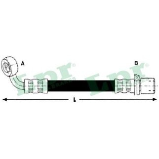 Шланг тормозной задний фото