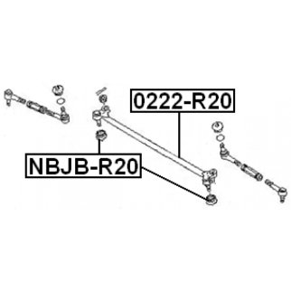 Тяга рулевая FEBEST 0222-R20 фото 2