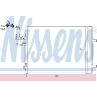 Радиатор кондиционера (конденсер) Nissens 940398 фото