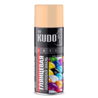 Эмаль универсальная акриловая RAL 1015 слоновая кость высокоглянцевая KUDO KUDO KUA1015 фото