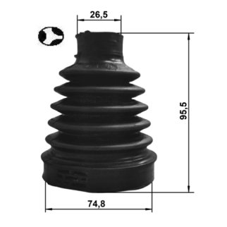 Пыльник шрус внутренний комплект 74.8X95.5X26.5 фото 2