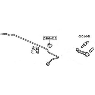 Втулка заднего стабилизатора ASVA 0307-015 фото