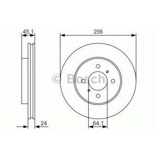 Диск тормозной BOSCH 0 986 479 R51 фото