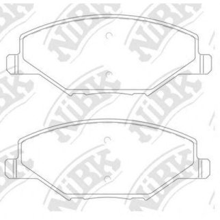 Колодки тормозные передние к-кт NiBK PN33002 фото
