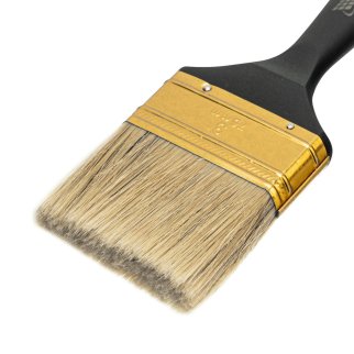 Кисть плоская Профи 3", натуральная щетина, пластмассовая ручка// MATRIX фото 4