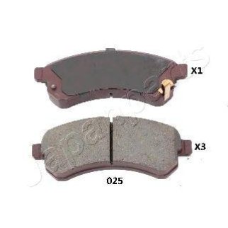 Колодки тормозные к-кт Japanparts PA-025AF фото