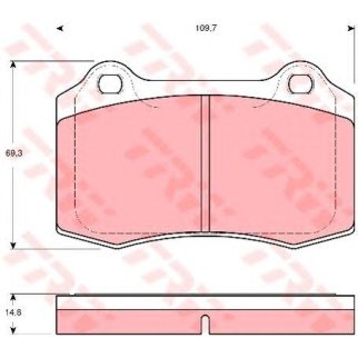 Колодки тормозные TRW GDB1513 фото