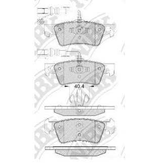 Колодки тормозные к-кт NiBK PN0611W фото