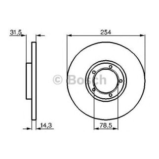 Диск тормозной BOSCH 0 986 478 345 фото