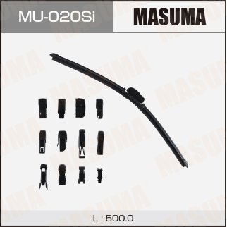 Щетка стеклоочистителя 500 мм бескаркасная 1 шт MASUMA Beam Wiper Blade MU-020Si фото