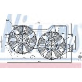 Вентилятор радиатора Nissens 85288 фото