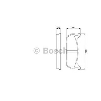 Колодки тормозные к-кт BOSCH 0 986 461 146 фото