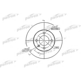 Диск тормозной PATRON PBD2780 фото