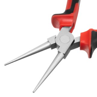 MATRIX 17355 Круглогубцы NICKEL, 160 мм, никелированные, двухкомпонентные рукоятки фото 4