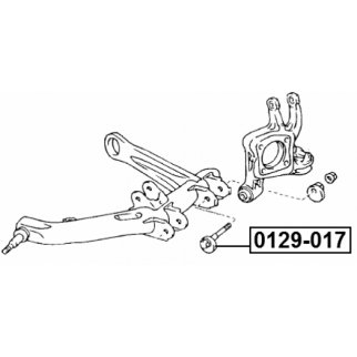 Болт с эксцентриком Toyota Celica Zzt23 1999.08-2005.07 FEBEST 0129-017 фото 2