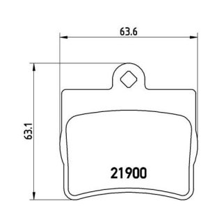 Колодки тормозные задние дисковые к-кт TRIALLI PF 4056 фото 2
