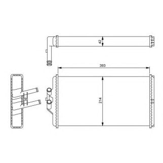 Радиатор отопителя NRF 54241 фото