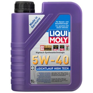 Масло моторное LIQUI MOLY Leichtlauf HIGH TECH SP A3/B4 5W40 синт. 1л фото