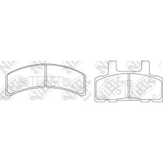 Колодки тормозные передние к-кт NiBK PN0308 фото