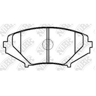 Колодки тормозные передние к-кт NiBK PN5801 фото