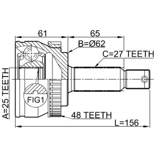ШРУС наружный FEBEST 1210-TUCA48 фото 2