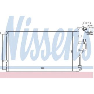 Радиатор кондиционера Nissens 940351 фото