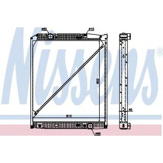 Радиатор основной Nissens 62653A фото